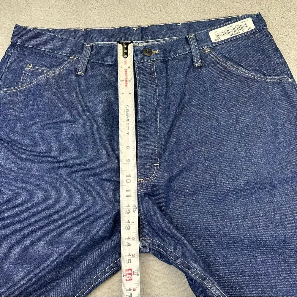 Bulwark FR Jeans Mens 40x34 Blue Denim Flame Resistant Work Wear Straight 38x34*